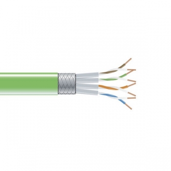 BlackBox CAT6 Stranded Bulk Cable,
SSTP, PIMF 26AWG, PVC, 1,000-ft. / 305m, green