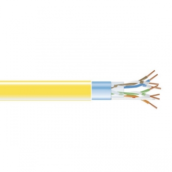 BlackBox GigaBase 350 CAT5e Solid Bulk Cable,
F/UTP 24AWG, PVC, 1,000-ft. / 305m, yellow