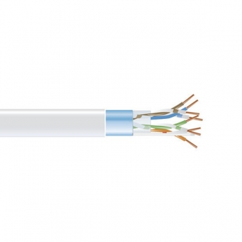 BlackBox GigaBase 350 CAT5e Solid Bulk Cable,
F/UTP 24AWG, PVC, 1,000-ft. / 305m, white