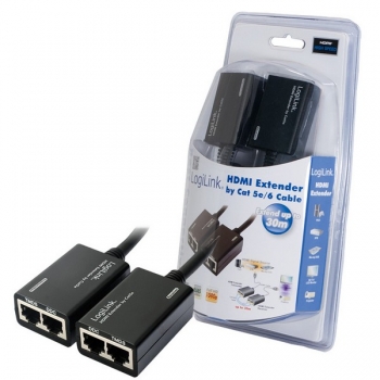 LogiLink HDMI Extender via CAT5/6 cable up to 30m