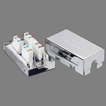 LogiLink CAT6/6A Connection Box, IDC/LSA, shielded,
for solid network cable connections