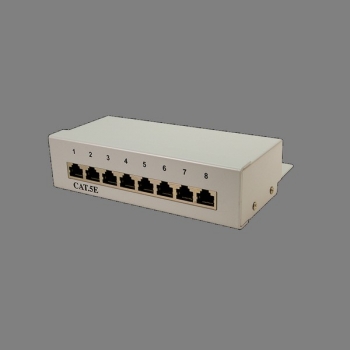 LogiLink CAT5E DeskTop Patch Panel, 8-port, STP, 
grey, steel housing