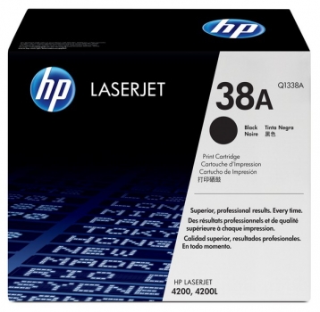 HP 38A Toner Cartridge Q1338A, black