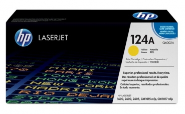 HP 124A Toner Cartridge Q6002A, yellow