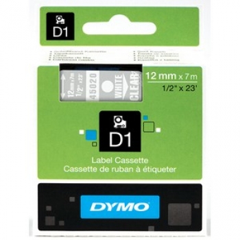Dymo D1 Label Cassette Standard 1/2  (45020)