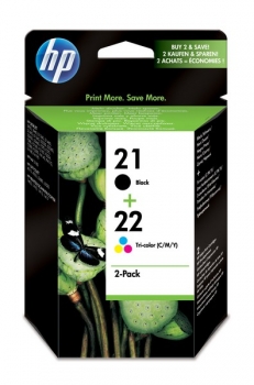 HP 21/22 Ink Cartridge, combo pack
