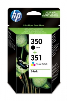 HP 350/351 Ink Cartridge, combo-pack