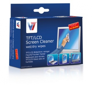V7 TFT / LCD Screen Cleaner Wipes
