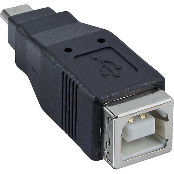 InLine Micro USB Adapter, black, 
Micro B Male to USB B Female