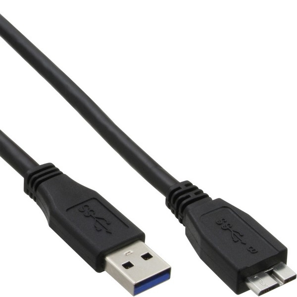 InLine USB 3.0 Adapter Cable, 1.5m, 
A Male to Micro B Male