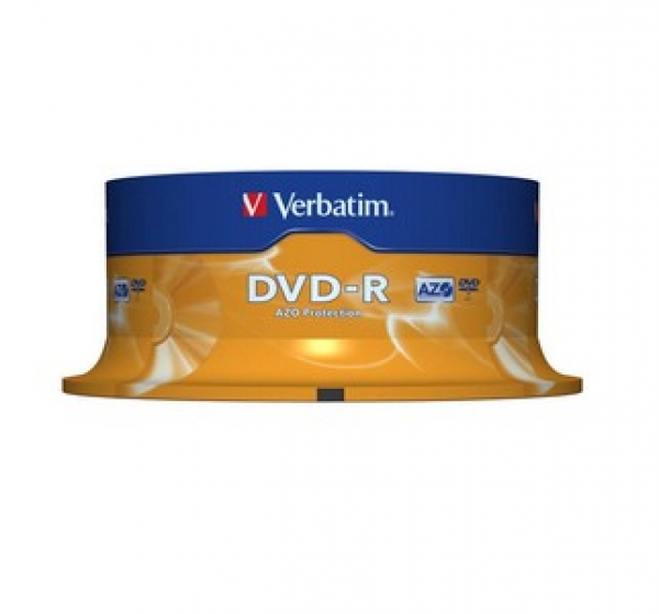 Verbatim DVD-R 16x, 4.7GB, Spindle, 25-pack