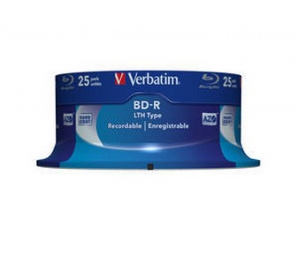 Verbatim BD-R SL LTH, 6x, 25GB, Spindle, 25-pack