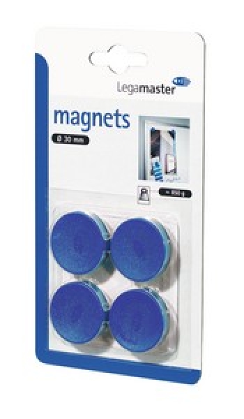 Legamaster Magnets 30 mm, blue, 10-pack