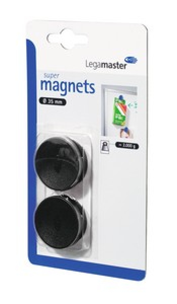 Legamaster Magnets 35 mm (super), black, 10-pack