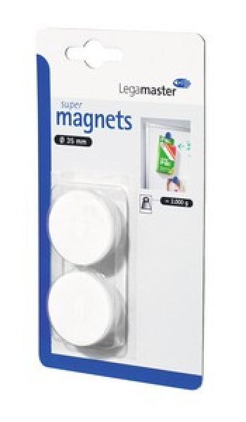 Legamaster Magnets 35 mm (super), white, 10-pack
