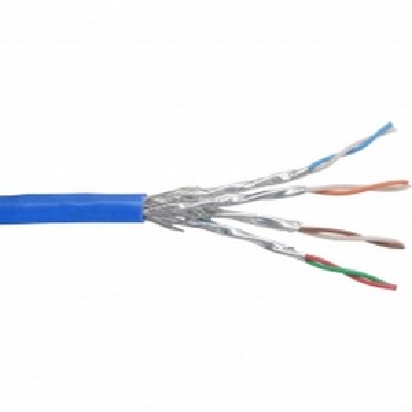 InLine Bulk Cable Stranded CAT6 S/FTP, 100m, blue