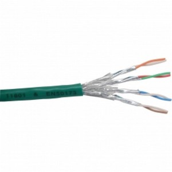 InLine Bulk Cable Stranded CAT6 S/FTP, 100m, green