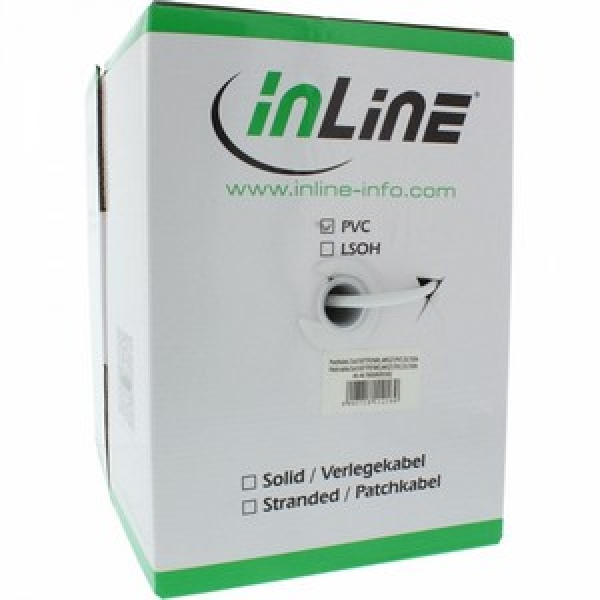 InLine Bulk Cable Stranded CAT6 S/FTP, 100m, white