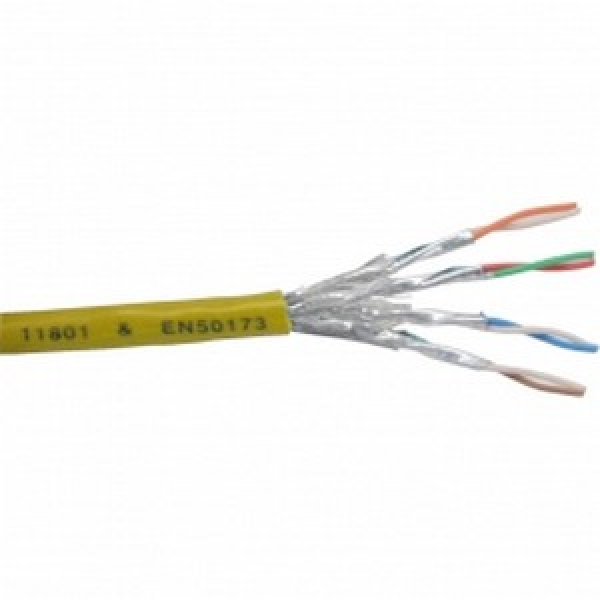 InLine Bulk Cable Stranded CAT6 S/FTP, 100m, yellow