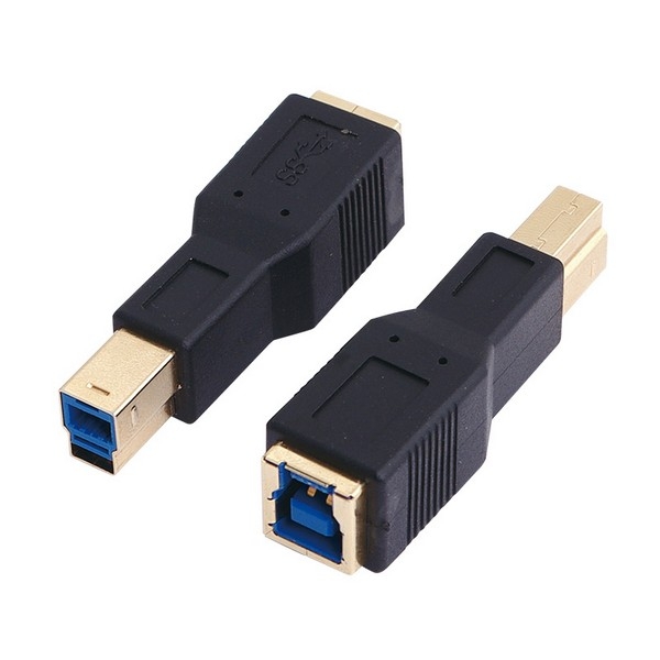 LogiLink USB 3.0 Adapter, black, 
USB-B Male to USB-B Female
