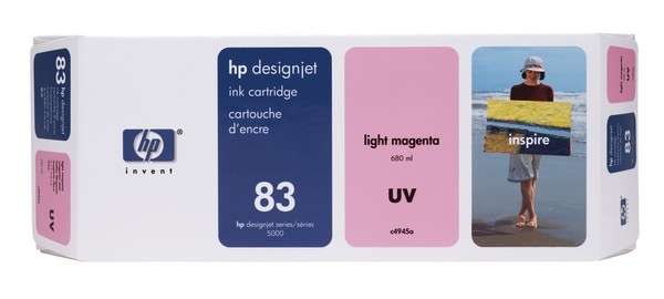 HP 83 DesignJet UV Ink Cartridge, 680ml, light magenta