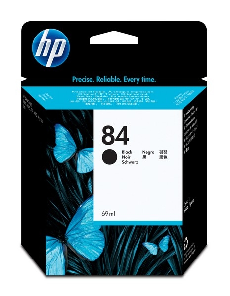 HP 84 DesignJet Ink Cartridge, 69ml, black
