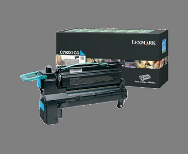 Lexmark Toner Cartridge C792X1CG, cyan