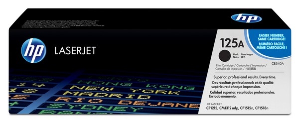HP 125A Toner Cartridge CB540A, black