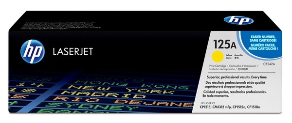 HP 125A Toner Cartridge CB542A, yellow