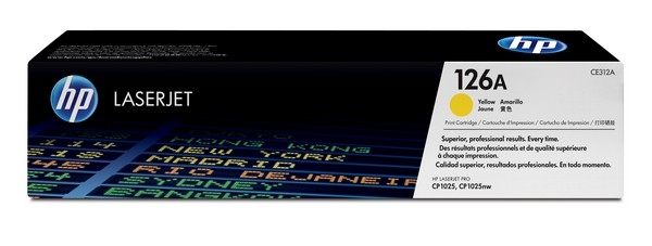 HP 126A Toner Cartridge CE312A, yellow