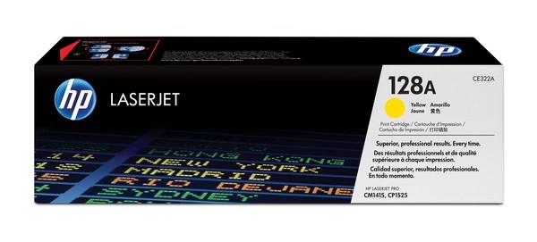 HP 128A Toner Cartridge CE322A, yellow