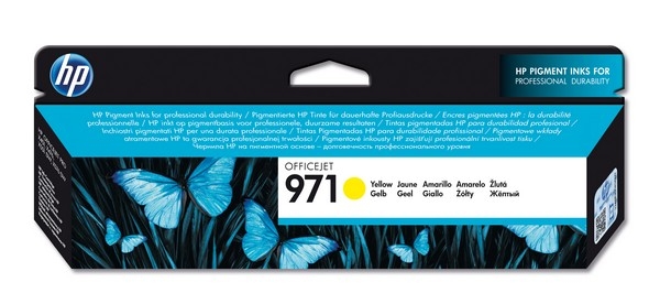 HP 971 Ink Cartridge, yellow