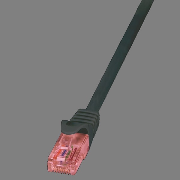 LogiLink Patch Cable CAT6 U/UTP, black 10m