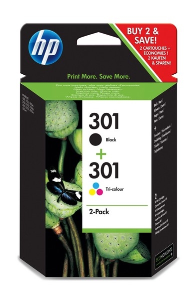 HP 301 Ink Cartridge, 4-pack