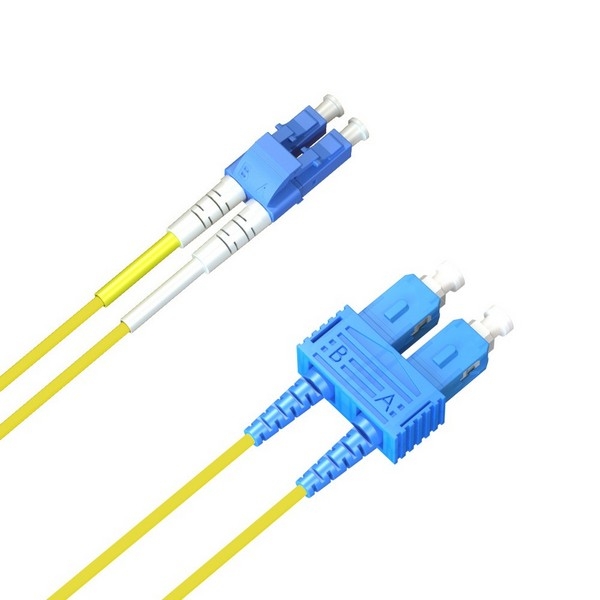 ACS FO Duplex Patch Cable, 9/125 (SM), OS1/OS2,
LC-SC, LSZH, yellow, 15.0m