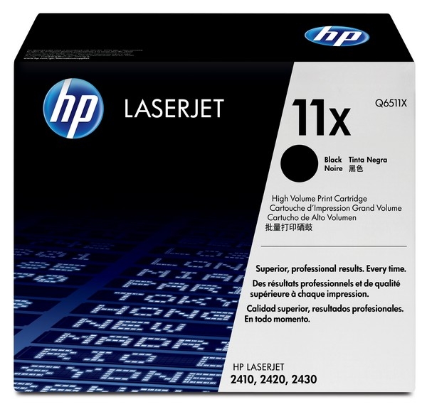 HP 11X Toner Cartridge Q6511X, black