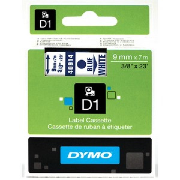 Dymo D1 Label Cassette Standard 3/8  (40914)