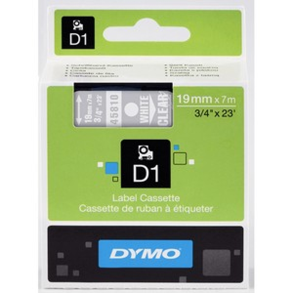Dymo D1 Label Cassette Standard 3/4  (45810)