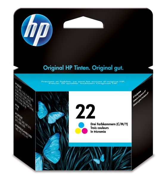 HP 21/22 Ink Cartridge, 3-pack combo